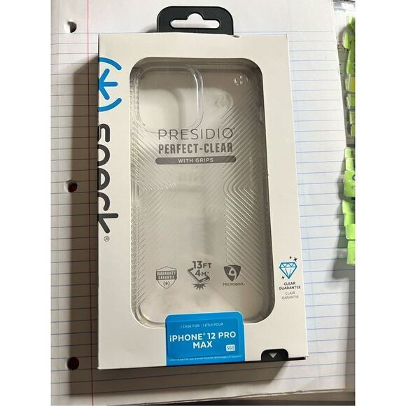 Speck Presidio Perfect Clear With Grips IPhone 12 Pro Max Case - Picture 1 of 2